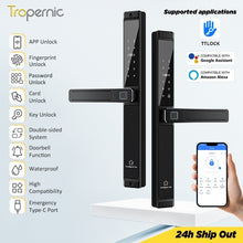 [Grill Door Lock] TTLOCK Double Sided Smart lock Waterproof Double Side System Digital Lock with Doorbell Bluetooth Smart Grill Door Lock