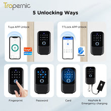 [APP Management] Tuya/TTLOCK Bluetooth Key Safe Box Outdoor Waterproof Wall Mounted Safety Box APP Remote Unlock Fingerprint Password Anti Theft Strongbox for Home