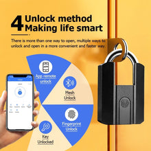 TTLOCK Smart Padlock IP67 Waterproof Fingerprint Padlock APP Remote Unlock USB Rechargeable Portable Outdoor Mini Anti-Theft Padlock With Key