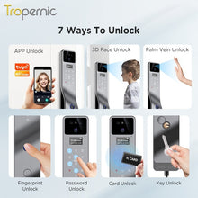 [Ready Stock] 7 In 1 Tuya Fully Automatic Smart Door Lock with HD Camera Palm Unlock Video Surveillance 6068 Security Door Lock APP Remote Unlock Keyless Digital Lock Support Two Way Intercom