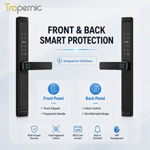 [Grill Door Lock] TTLOCK Double Sided Smart lock Waterproof Double Side System Digital Lock with Doorbell Bluetooth Smart Grill Door Lock