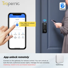 [24h Ship Out] TTLOCK Fully Automatic Smart Lock Biometric Fingerprint Digital Door Lock with Sliding Cover Keyhole Password IC Card Key Unlock