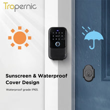[APP Management] Tuya/TTLOCK Bluetooth Key Safe Box Outdoor Waterproof Wall Mounted Safety Box APP Remote Unlock Fingerprint Password Anti Theft Strongbox for Home