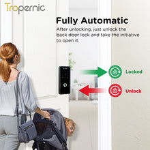[Gate Door Lock] Tuya Double Side Smart Door Lock with Doorbell Fully Automatic 3D Face Unlock APP Remote Unlock Fingerprint Digital Lock for Home