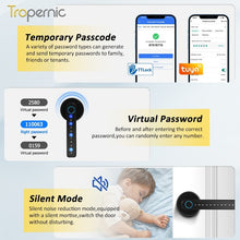 [No Drill] Tuya/TTLOCK Bluetooth Smart Door Lock APP Remote Unlock 5 In 1 Fingerprint Password IC Card Unlock Digital Lock for Wooden Door