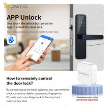 [Ready Stock] 5 In 1 TTLOCK Smart Door Lock Fingerprint Lock Pintu Rumah APP Remote Unlock Password Digital Lock for Woodern Door APP Management Google Home Amazon Alexa
