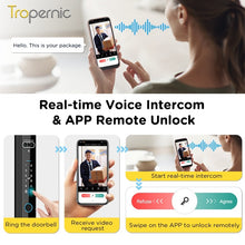 [Face Unlock] Tuya Smart Door Lock with Camera 6 In 1 Fully Automatic Sliding Door Lock APP Remote Unlock Fingerprint Digital Lock for Aluminum Door