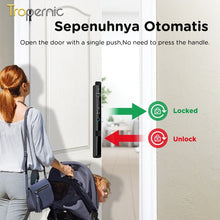 [Face Unlock] Tuya Smart Door Lock with Camera 6 In 1 Fully Automatic Sliding Door Lock APP Remote Unlock Fingerprint Digital Lock for Aluminum Door