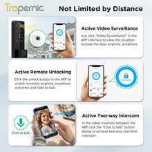 [Video Surveillance] Tuya Smart Door Lock 3D Face Palmprint Unlock Fully Automatic Digital Door Lock APP User Management Remote Unlock Fingerprint Tombol Pintu Rumah for Wooden Door