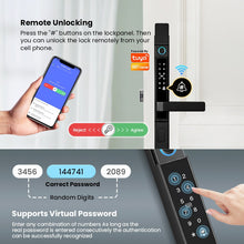 [Grill Door Smart Lock] Tuya Smart Door Lock Double Sided System Waterproof Digital Lock for Grill Door 5 In 1 Digital Lock with Doorbell Function for Sliding Door