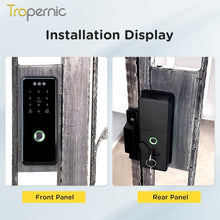 [Gate Door Lock] Tuya Double Side Smart Door Lock with Doorbell Fully Automatic 3D Face Unlock APP Remote Unlock Fingerprint Digital Lock for Home