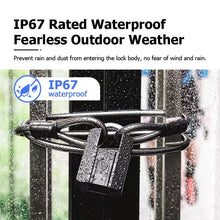 TTLOCK Smart Padlock IP67 Waterproof Fingerprint Padlock APP Remote Unlock USB Rechargeable Portable Outdoor Mini Anti-Theft Padlock With Key