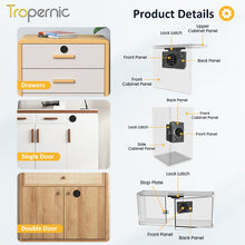 [Public Mode] 2 In 1 Smart Drawer Lock Password Cabinet Lock with IC Card Keyless Universal Cabinet Lock for Home Hotel Sauna Room