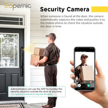 [Face Unlock] Tuya Smart Door Lock with Camera 6 In 1 Fully Automatic Sliding Door Lock APP Remote Unlock Fingerprint Digital Lock for Aluminum Door