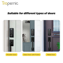 [24h Ship Out] TTLOCK Fully Automatic Smart Lock Biometric Fingerprint Digital Door Lock with Sliding Cover Keyhole Password IC Card Key Unlock