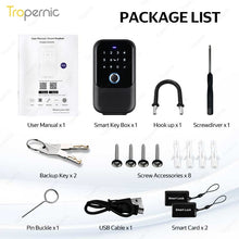 [APP Management] Tuya/TTLOCK Bluetooth Key Safe Box Outdoor Waterproof Wall Mounted Safety Box APP Remote Unlock Fingerprint Password Anti Theft Strongbox for Home