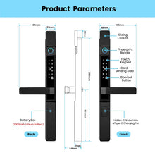 [Grill Door Smart Lock] Tuya Smart Door Lock Double Sided System Waterproof Digital Lock for Grill Door 5 In 1 Digital Lock with Doorbell Function for Sliding Door