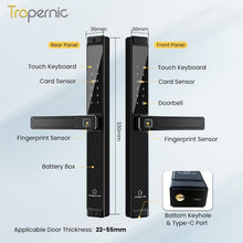 [Grill Door Lock] TTLOCK Double Sided Smart lock Waterproof Double Side System Digital Lock with Doorbell Bluetooth Smart Grill Door Lock