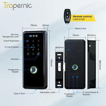 [Gate Door Lock] Tuya Double Side Smart Door Lock with Doorbell Fully Automatic 3D Face Unlock APP Remote Unlock Fingerprint Digital Lock for Home