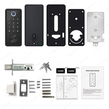 [24h Ship Out] TTLOCK Fully Automatic Smart Lock Biometric Fingerprint Digital Door Lock with Sliding Cover Keyhole Password IC Card Key Unlock