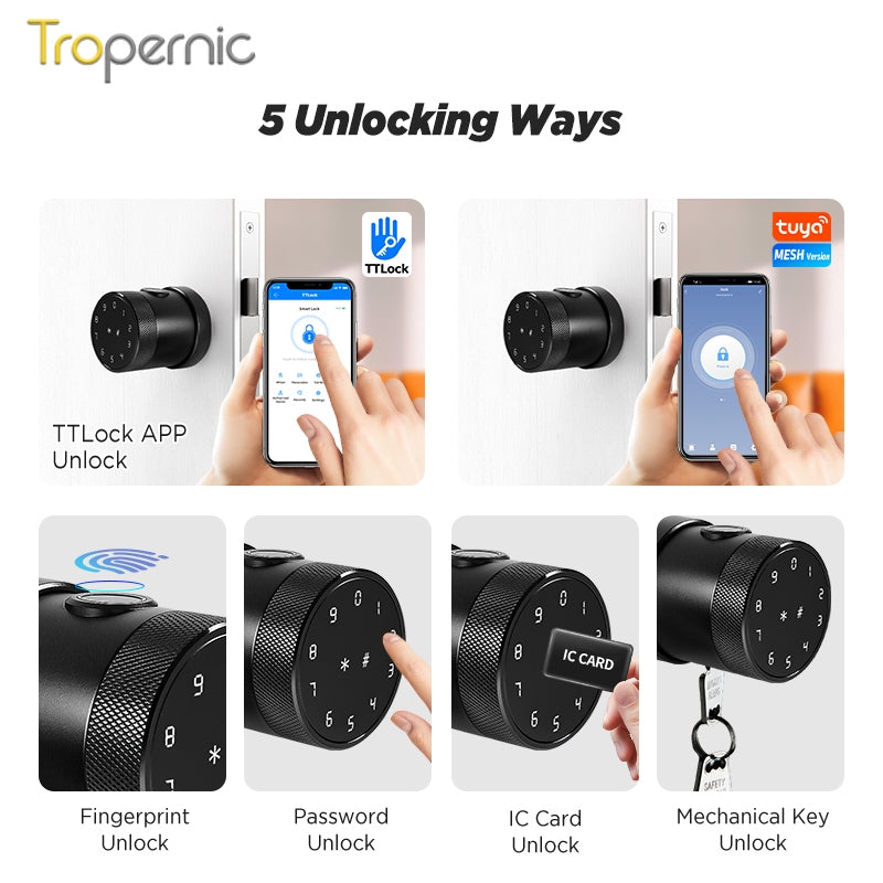 Tropernic THX1 Tuya / TTLock Bluetooth Smart Lock