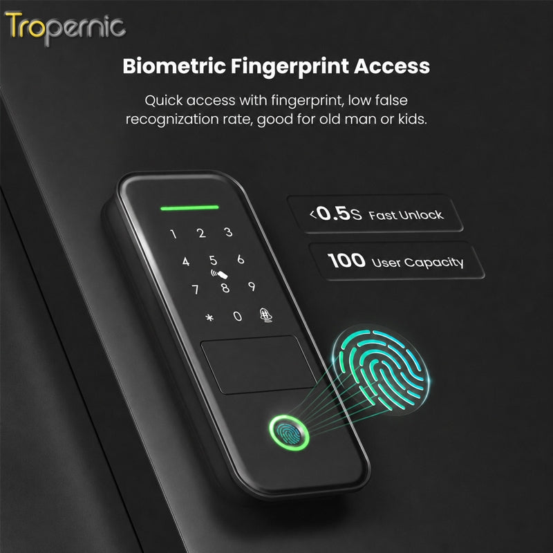 Tropernic R7 Tuya WiFi Smart Rim Lock