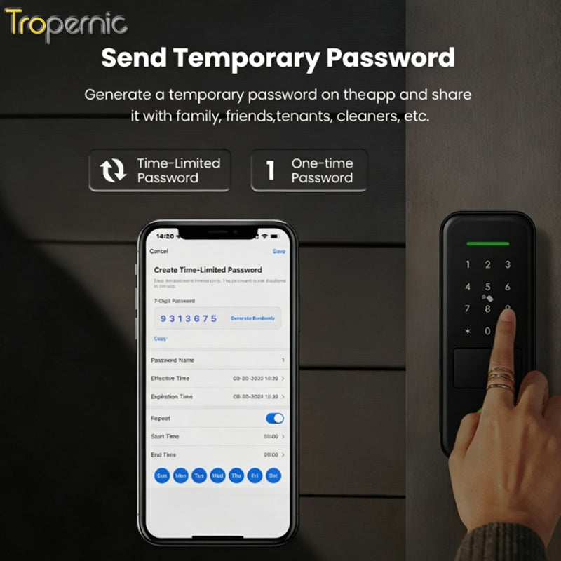 Tropernic R7 Tuya WiFi Smart Rim Lock