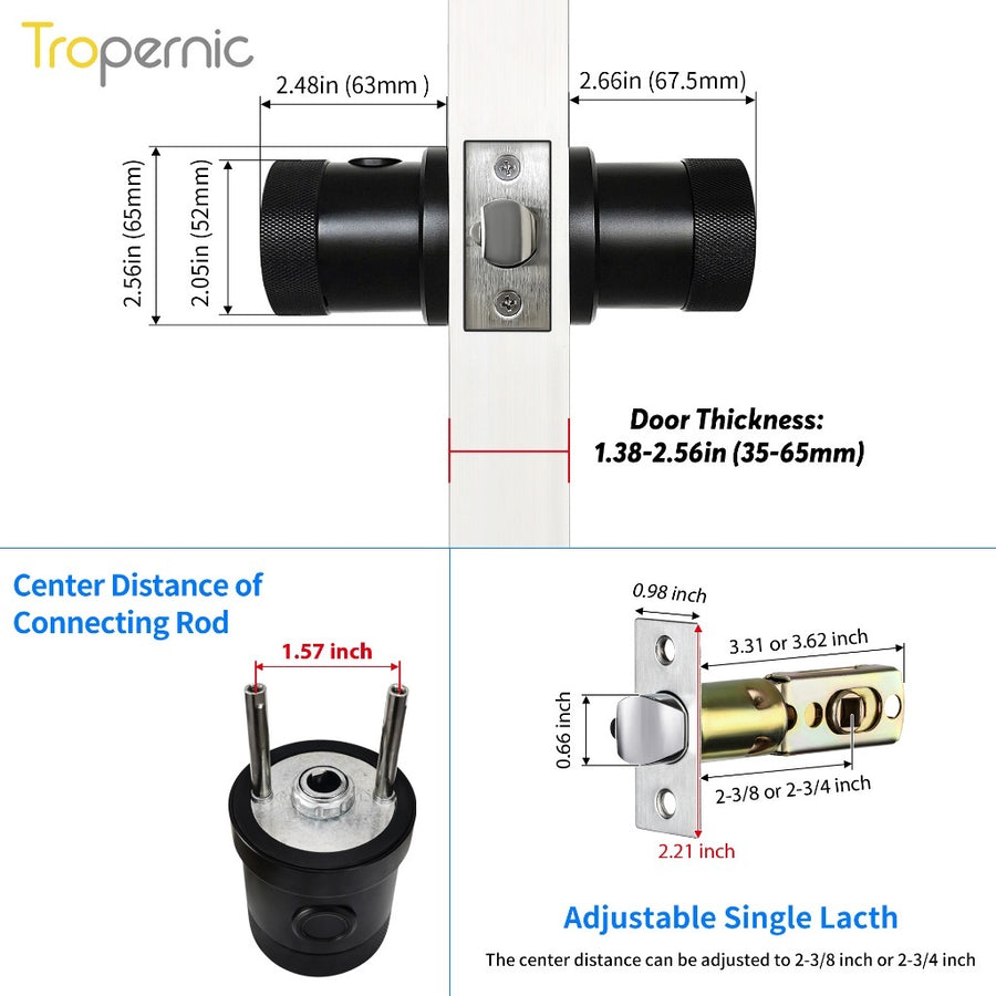 Tropernic THX1 Tuya / TTLock Bluetooth Smart Lock