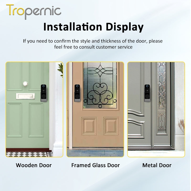 Tropernic GT01-2 Tuya WiFi Smart Rim Lock