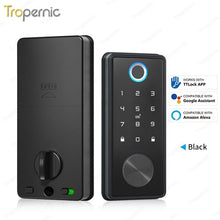 [24h Ship Out] TTLOCK Fully Automatic Smart Lock Biometric Fingerprint Digital Door Lock with Sliding Cover Keyhole Password IC Card Key Unlock
