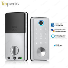 [24h Ship Out] TTLOCK Fully Automatic Smart Lock Biometric Fingerprint Digital Door Lock with Sliding Cover Keyhole Password IC Card Key Unlock