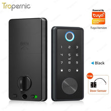 Tuya Smart Door Lock WiFi Remote Unlock Digital Password IC Card Biometric Fingerprint Unlock Fully Automatic Electric Deadbolt