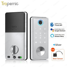 [24h Ship Out] TTLOCK Fully Automatic Smart Lock Biometric Fingerprint Digital Door Lock with Sliding Cover Keyhole Password IC Card Key Unlock