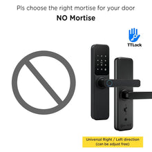 TTLOCK Smart Door Lock with Doorbell APP Management Fingerprint Tombol Pintu Rumah Anti Theft Password Digital Lock Door Knob for Home Wooden Door