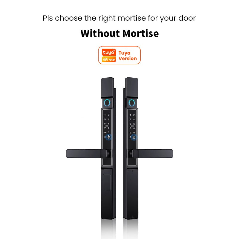 [Grill Door Smart Lock] Tuya Smart Door Lock Double Sided System Waterproof Digital Lock for Grill Door 5 In 1 Digital Lock with Doorbell Function for Sliding Door
