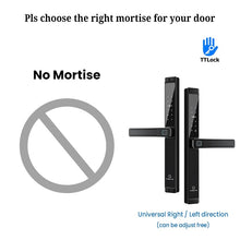 [Grill Door Lock] TTLOCK Double Sided Smart lock Waterproof Double Side System Digital Lock with Doorbell Bluetooth Smart Grill Door Lock