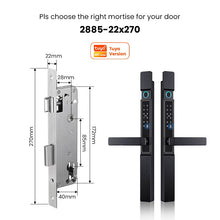[Grill Door Smart Lock] Tuya Smart Door Lock Double Sided System Waterproof Digital Lock for Grill Door 5 In 1 Digital Lock with Doorbell Function for Sliding Door