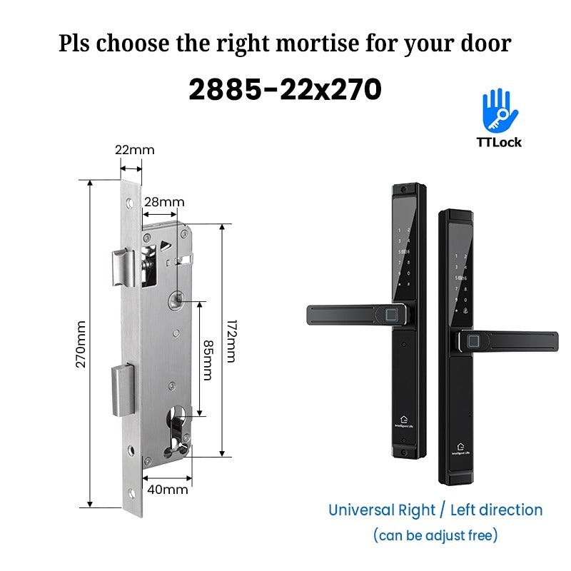 [Grill Door Lock] TTLOCK Double Sided Smart lock Waterproof Double Side System Digital Lock with Doorbell Bluetooth Smart Grill Door Lock