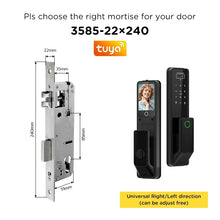 [Video Surveillance] Tuya Smart Door Lock 3D Face Palmprint Unlock Fully Automatic Digital Door Lock APP User Management Remote Unlock Fingerprint Tombol Pintu Rumah for Wooden Door