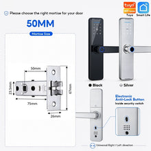 5 In 1 Tuya WiFi Smart Door Lock with Doorbell APP Remote Unlock Fingerprint Digital Lock Tombol Pintu Bilik Password Electronic Lock for Home Wooden Door
