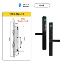 [Smart Grill Door Lock] TTLOCK Smart Door Lock Double Side Outdoor Waterproof Digital Lock with Doorbell Aluminum Door Electronic Lock Fingerprint/Password/IC Card/Key Unlock