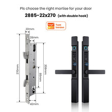 [Grill Door Smart Lock] Tuya Smart Door Lock Double Sided System Waterproof Digital Lock for Grill Door 5 In 1 Digital Lock with Doorbell Function for Sliding Door