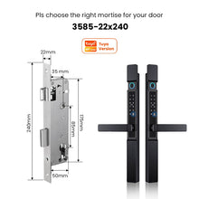 [Grill Door Smart Lock] Tuya Smart Door Lock Double Sided System Waterproof Digital Lock for Grill Door 5 In 1 Digital Lock with Doorbell Function for Sliding Door