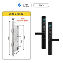 [Smart Grill Door Lock] TTLOCK Smart Door Lock Double Side Outdoor Waterproof Digital Lock with Doorbell Aluminum Door Electronic Lock Fingerprint/Password/IC Card/Key Unlock
