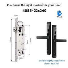 [Grill Door Lock] TTLOCK Double Sided Smart lock Waterproof Double Side System Digital Lock with Doorbell Bluetooth Smart Grill Door Lock