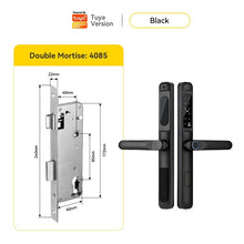 [Doorbell Function] 5 In 1 Tuya Smart Door Lock Waterproof Fingerprint Sliding Door Lock Zinc Alloy Electronic Lock Digital Password Lock For Aluminum Door
