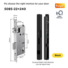 [Face Unlock] Tuya Smart Door Lock with Camera 6 In 1 Fully Automatic Sliding Door Lock APP Remote Unlock Fingerprint Digital Lock for Aluminum Door