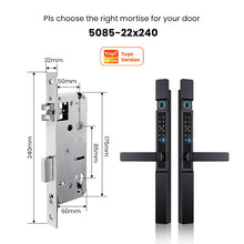 [Grill Door Smart Lock] Tuya Smart Door Lock Double Sided System Waterproof Digital Lock for Grill Door 5 In 1 Digital Lock with Doorbell Function for Sliding Door