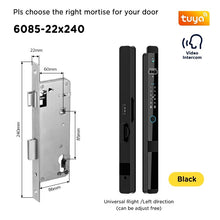 [Face Unlock] Tuya Smart Door Lock with Camera 6 In 1 Fully Automatic Sliding Door Lock APP Remote Unlock Fingerprint Digital Lock for Aluminum Door