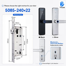 [Ready Stock] 5 In 1 TTLOCK Smart Door Lock Fingerprint Lock Pintu Rumah APP Remote Unlock Password Digital Lock for Woodern Door APP Management Google Home Amazon Alexa